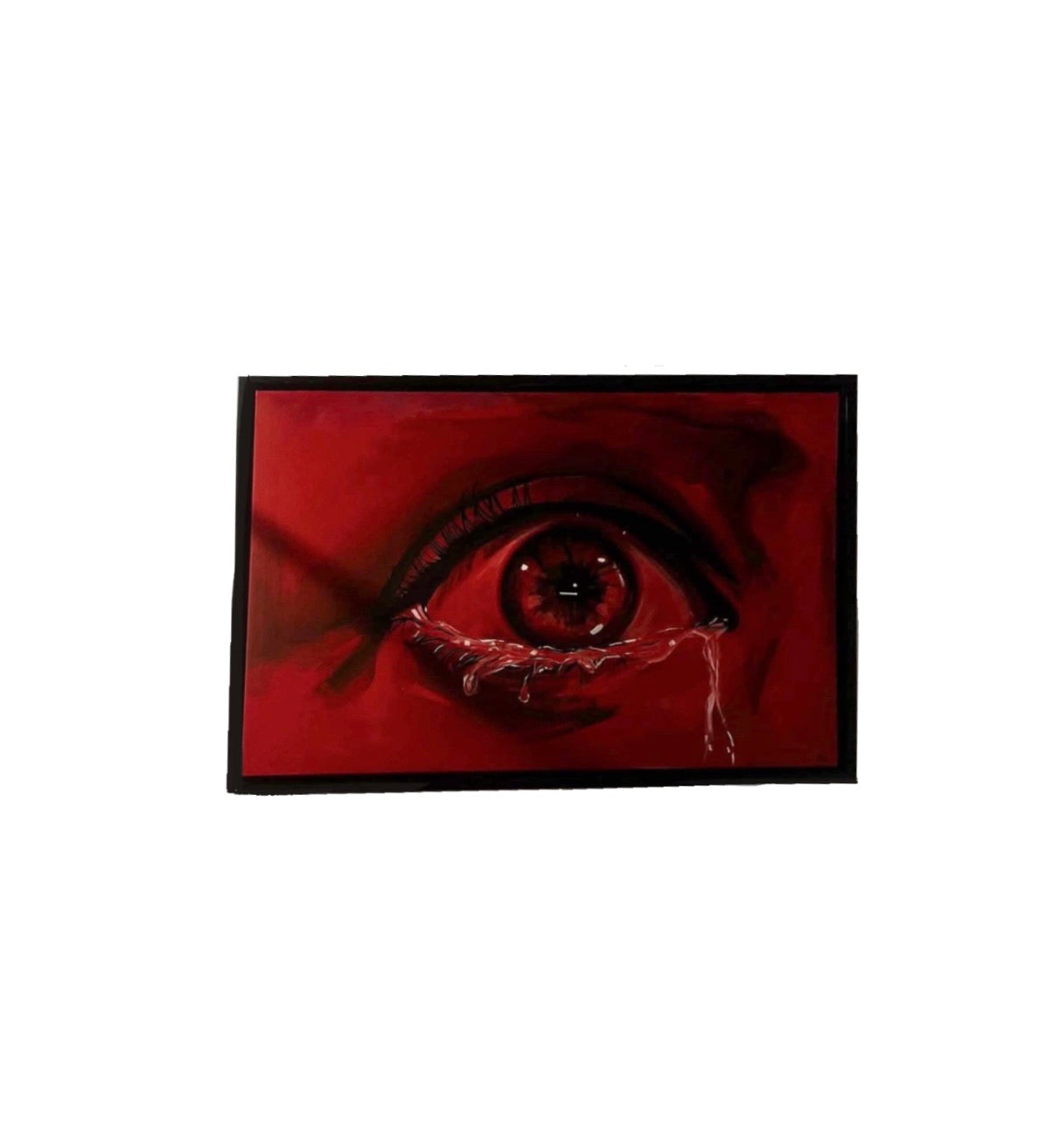 Red eye painting